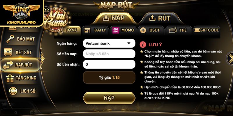 Kingfun - Cổng Game Bài Quốc Tế Đang Gây Bão Thị Trường 22 Kingfun cung cấp dịch vụ chuẩn 5 sao