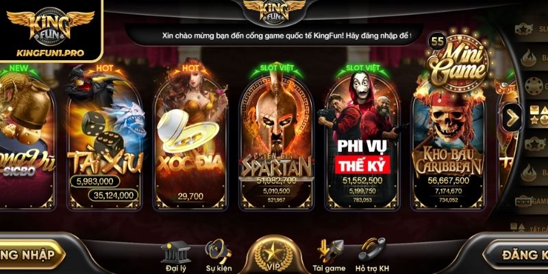 Kingfun - Cổng Game Bài Quốc Tế Đang Gây Bão Thị Trường 19 Giao diện của Kingfun được thiết kế tinh tế, dễ nhìn